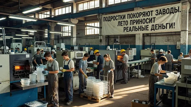 Подростки покоряют заводы. Лето приносит реальные деньги!